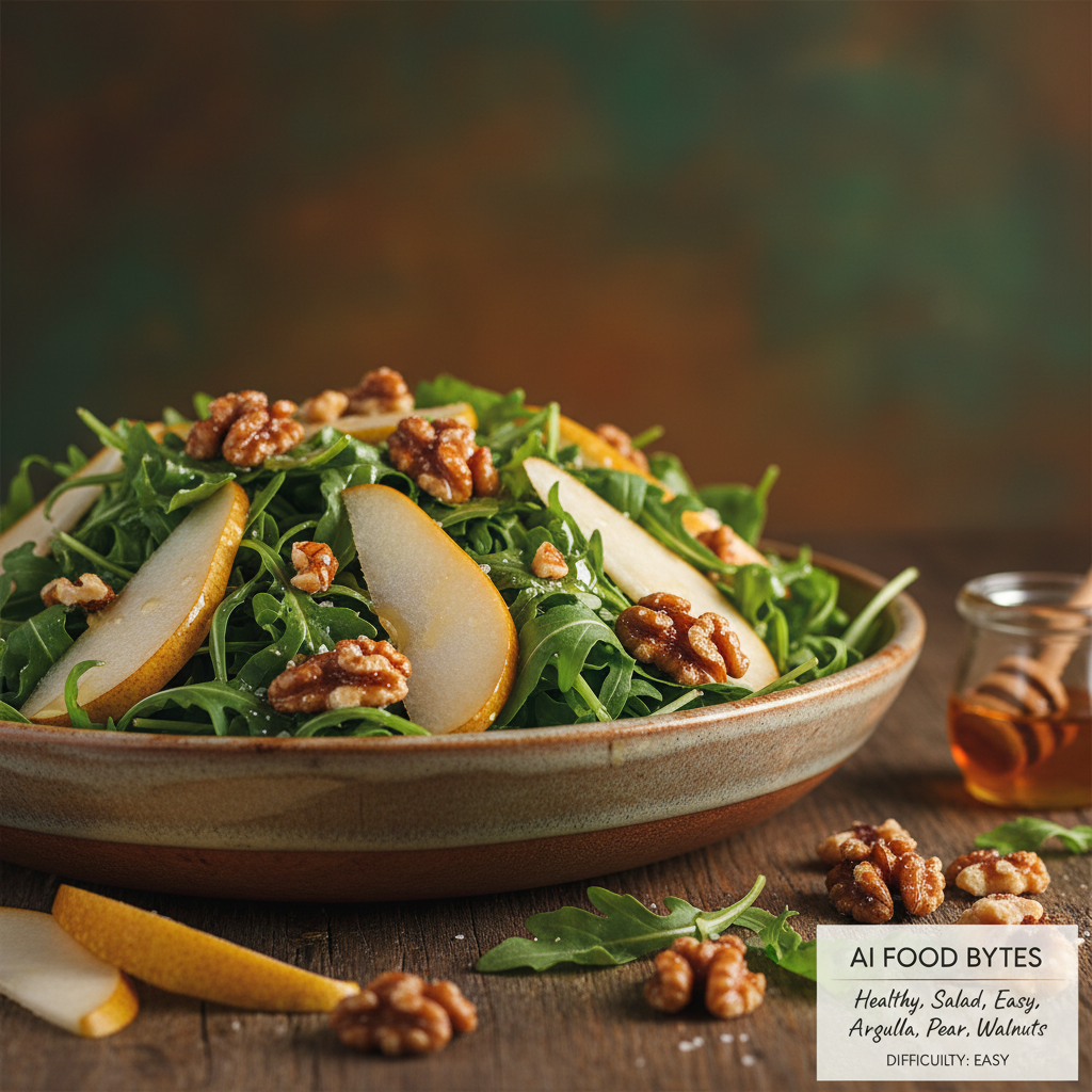 Arugula and Pear Salad with Candied Walnuts gallery photo