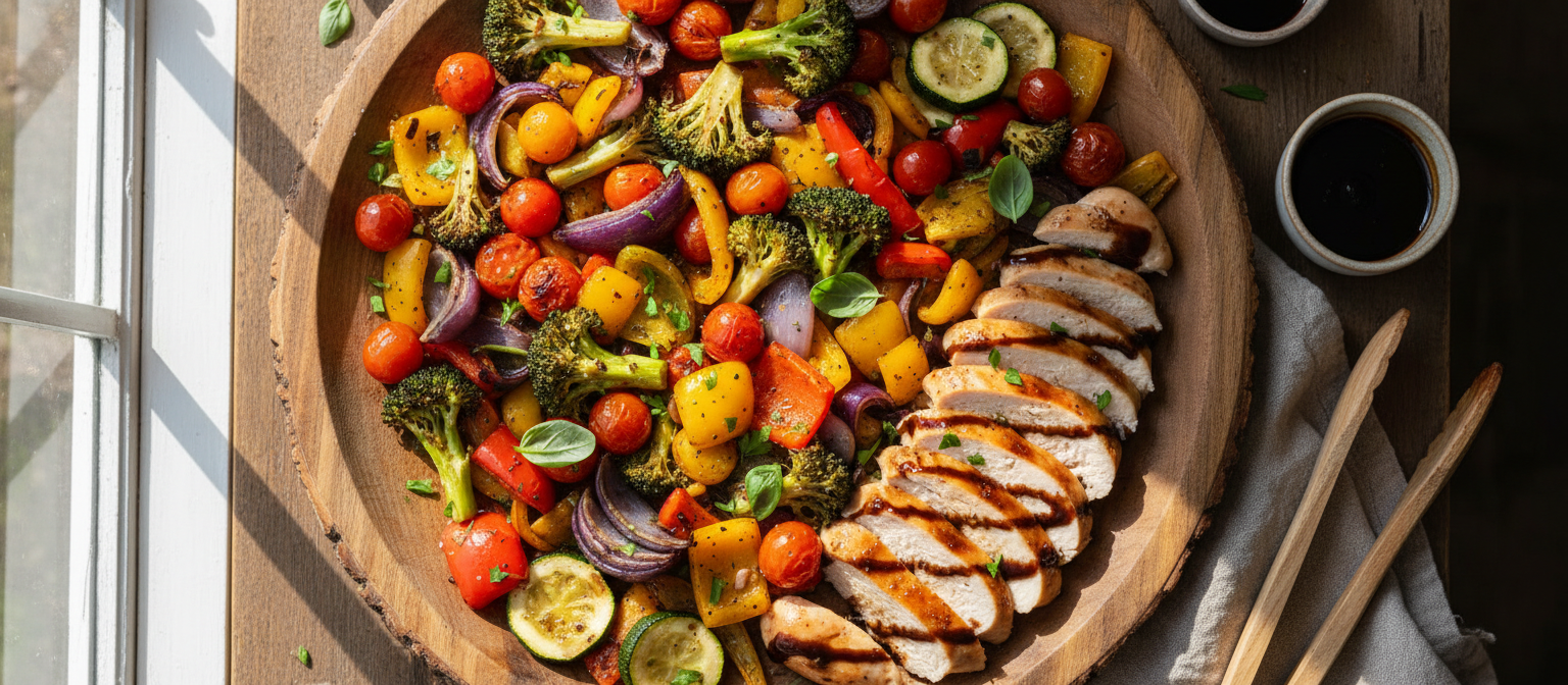 Balsamic Glazed Chicken with Roasted Vegetables gallery photo