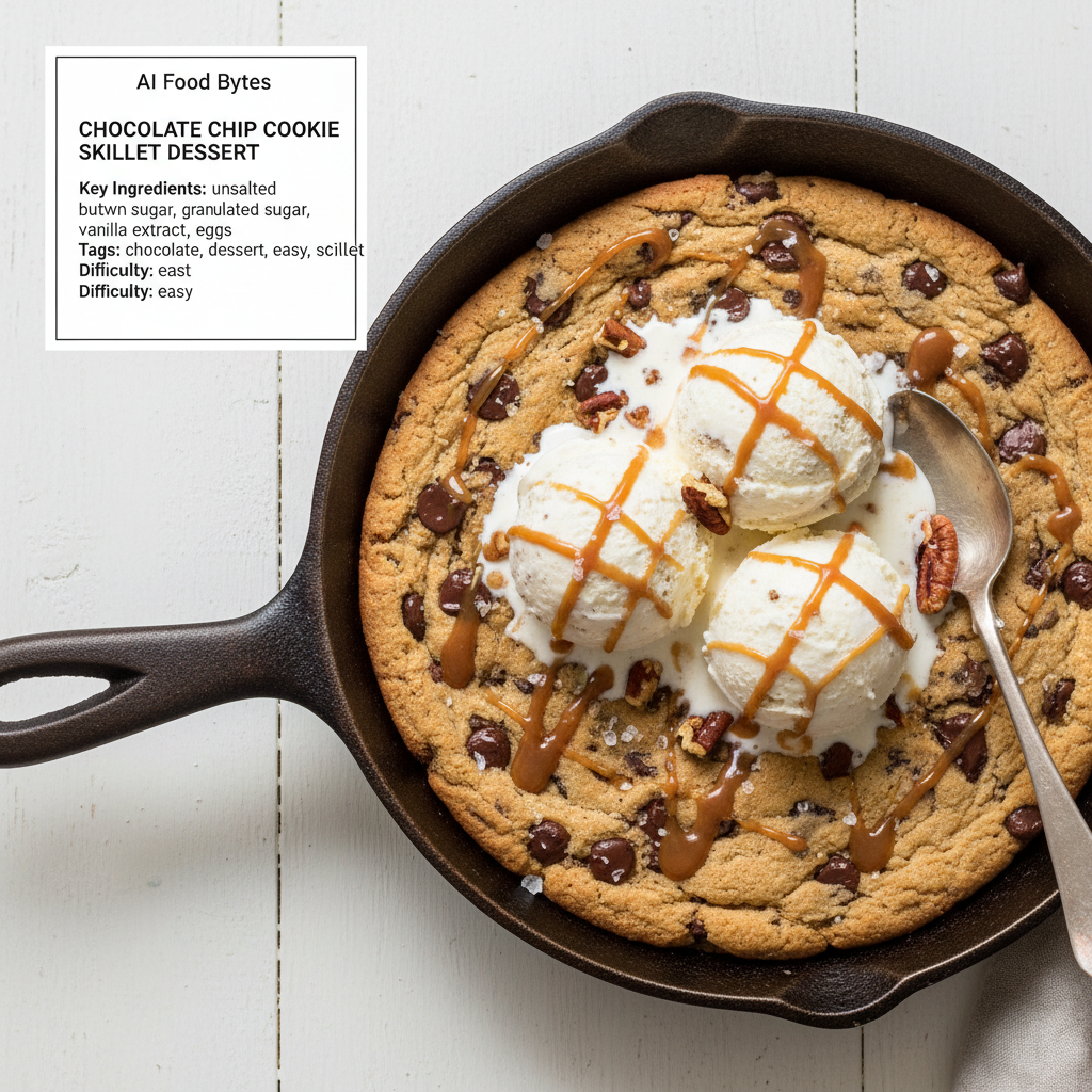 Chocolate Chip Cookie Skillet Dessert gallery photo