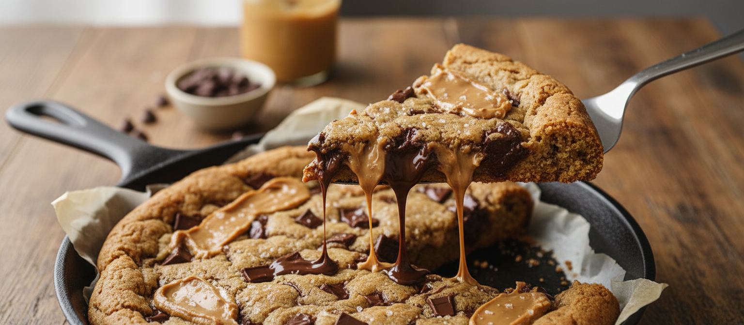 Chocolate Chip Peanut Butter Skillet Cookie gallery photo