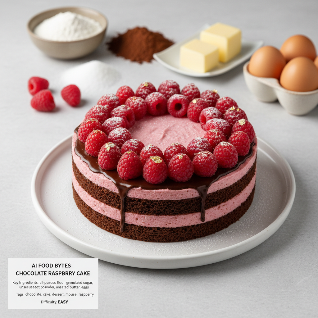 Chocolate Raspberry Mousse Cake gallery photo