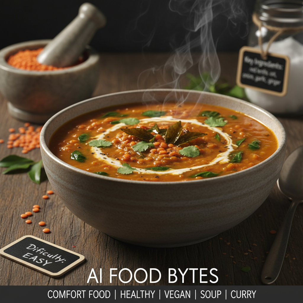 Coconut Curry Lentil Soup with Spinach gallery photo