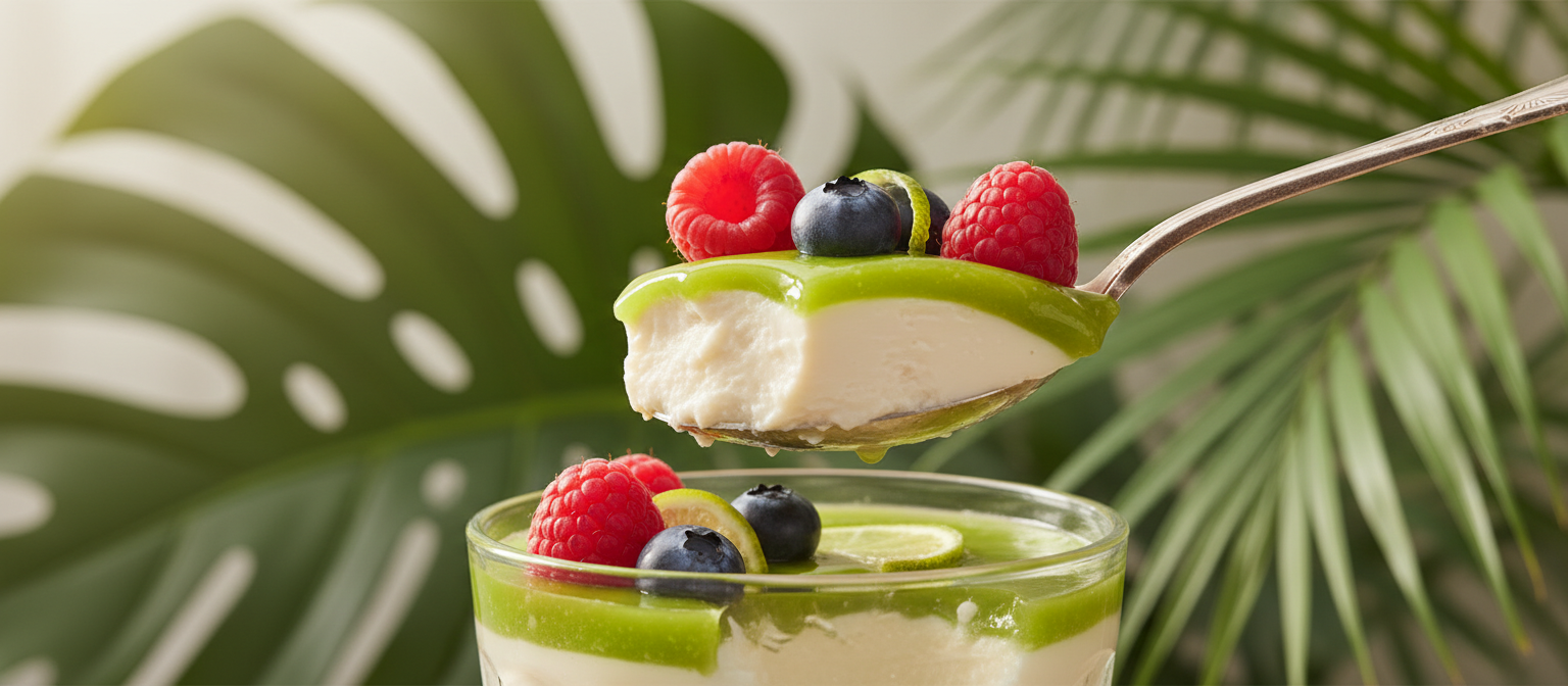 Coconut Lime Panna Cotta with Fresh Berries gallery photo