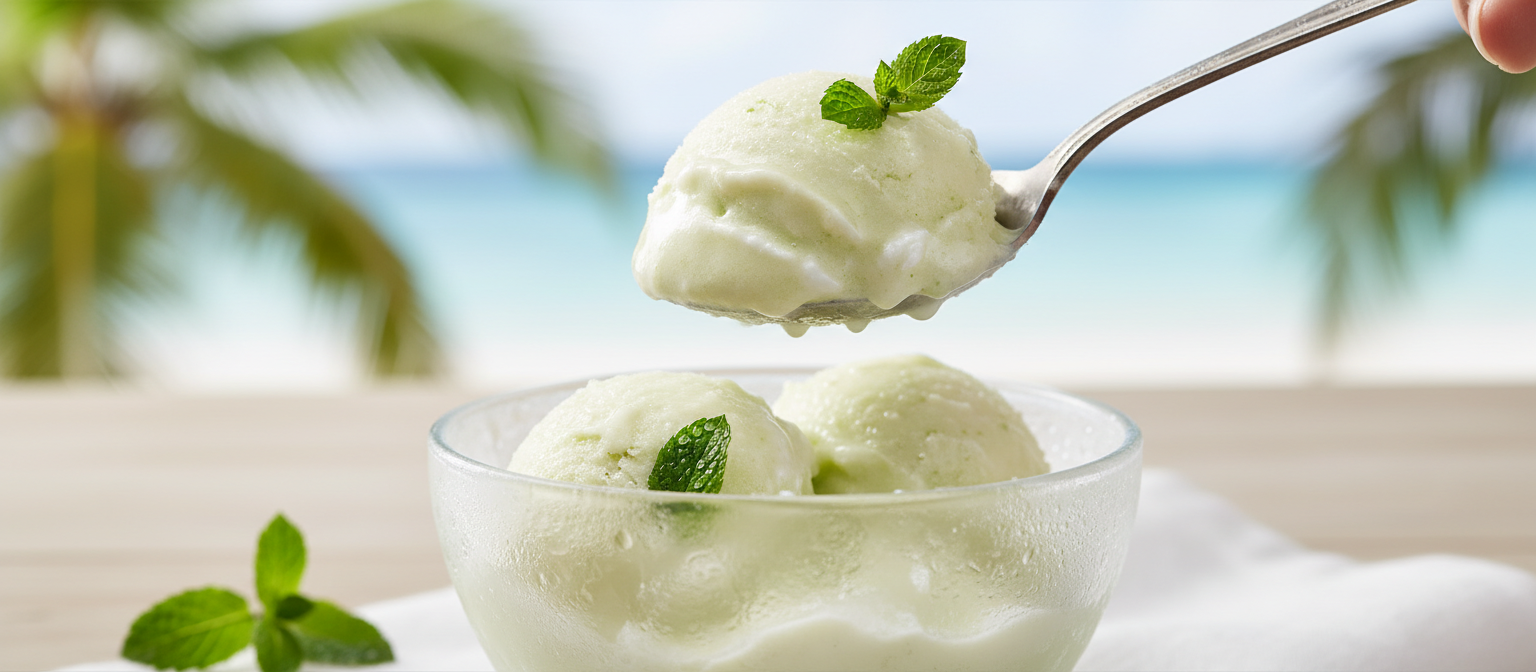 Coconut Lime Sorbet with Fresh Mint gallery photo