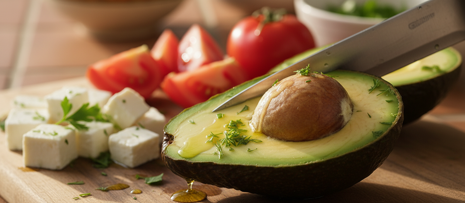 Creamy Avocado and Tomato Salad with Feta gallery photo