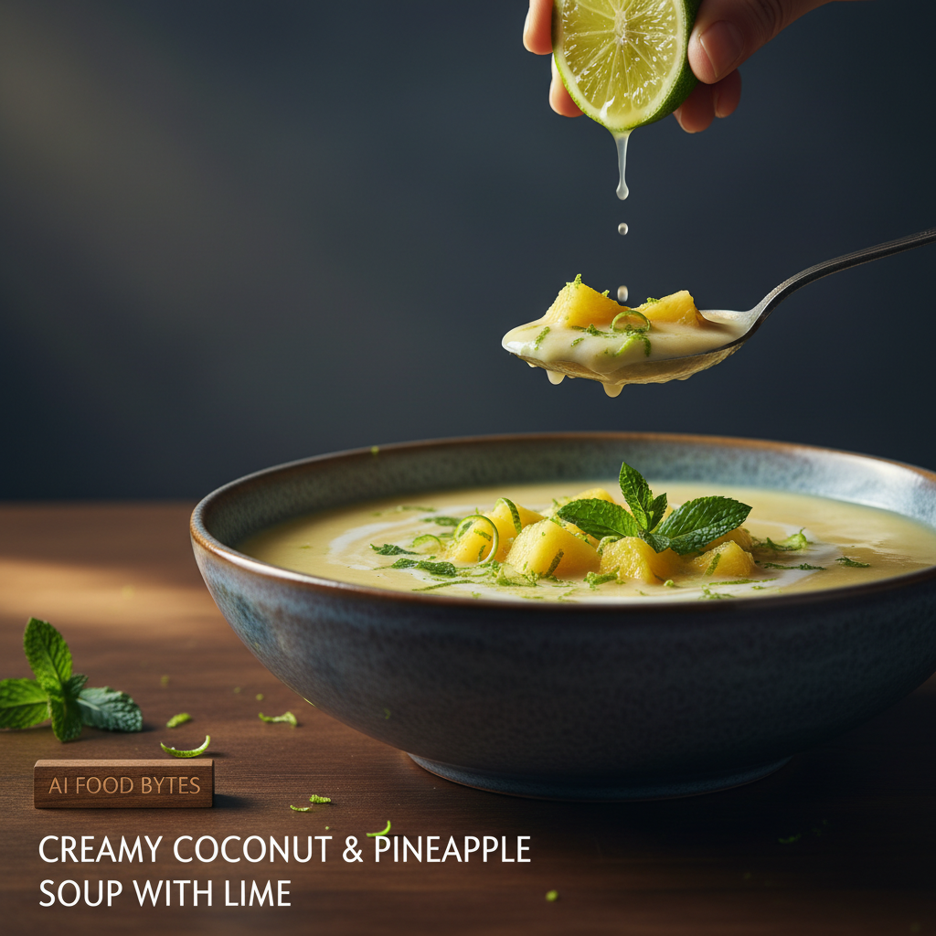 Creamy Coconut and Pineapple Soup with Lime gallery photo