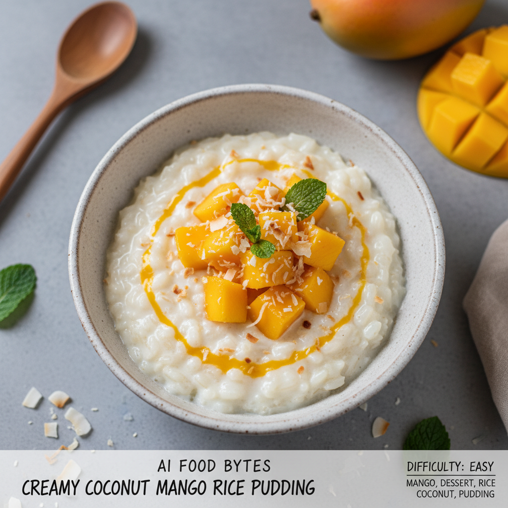 Creamy Coconut Mango Rice Pudding gallery photo