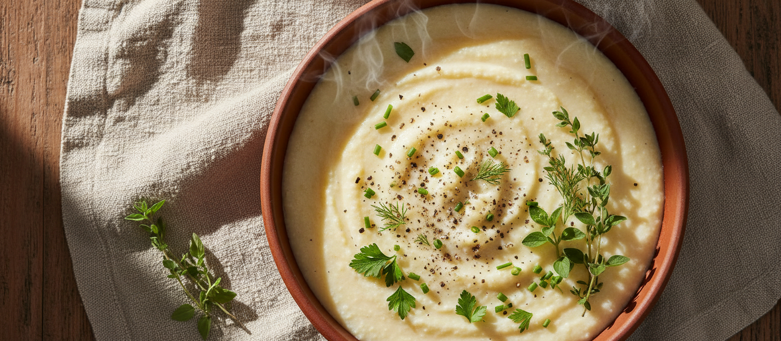 Creamy Garlic and Herb Polenta gallery photo