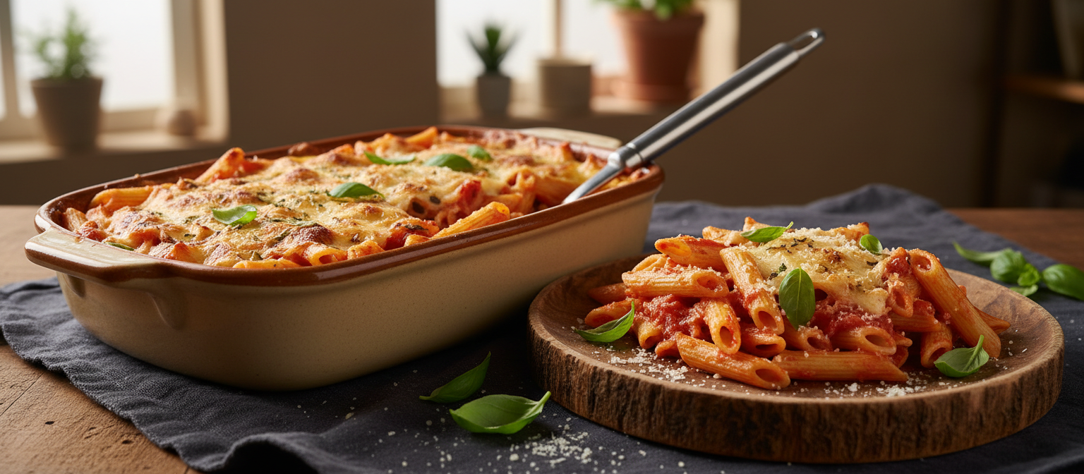 Creamy Tomato Basil Pasta Bake gallery photo