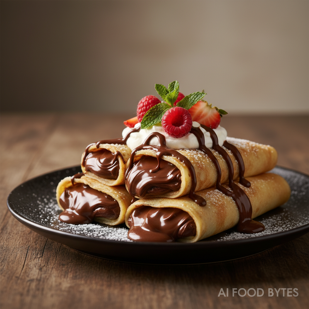 Decadent Nutella Stuffed Crepes gallery photo