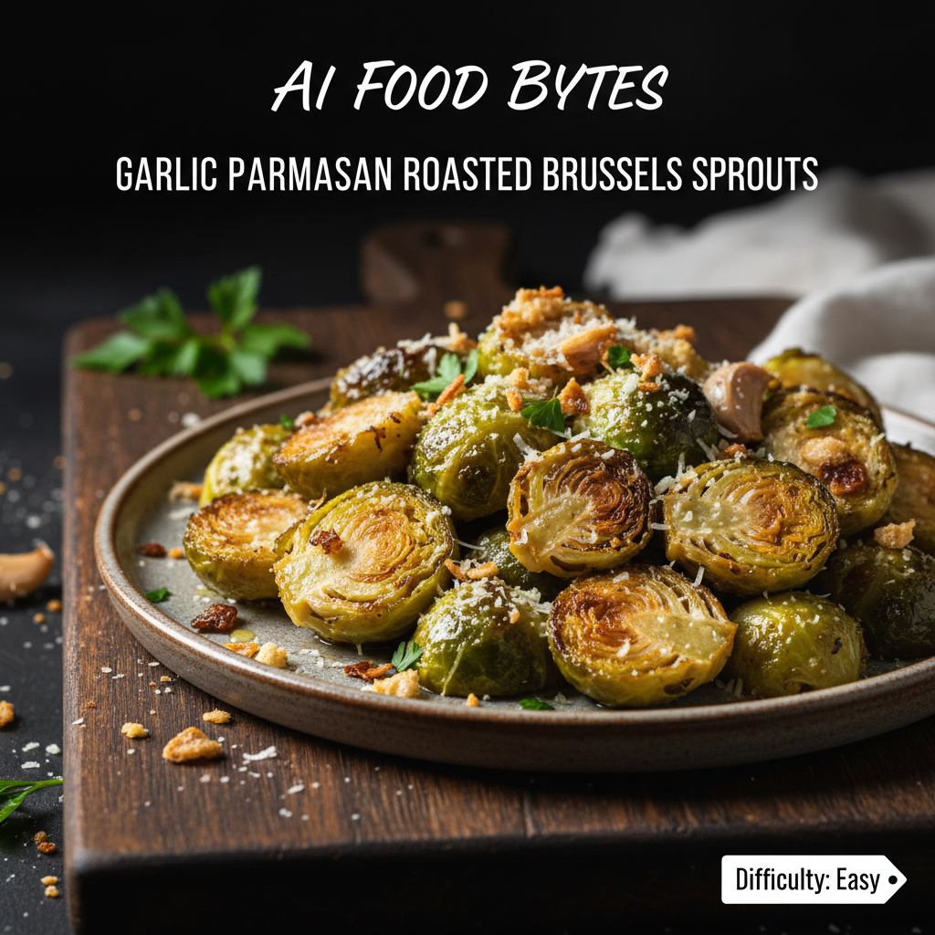 Garlic Parmesan Roasted Brussels Sprouts gallery photo