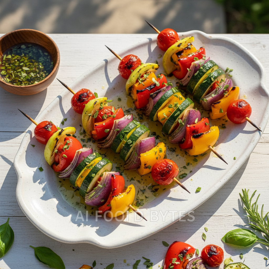 Herb-Infused Grilled Vegetable Skewers gallery photo