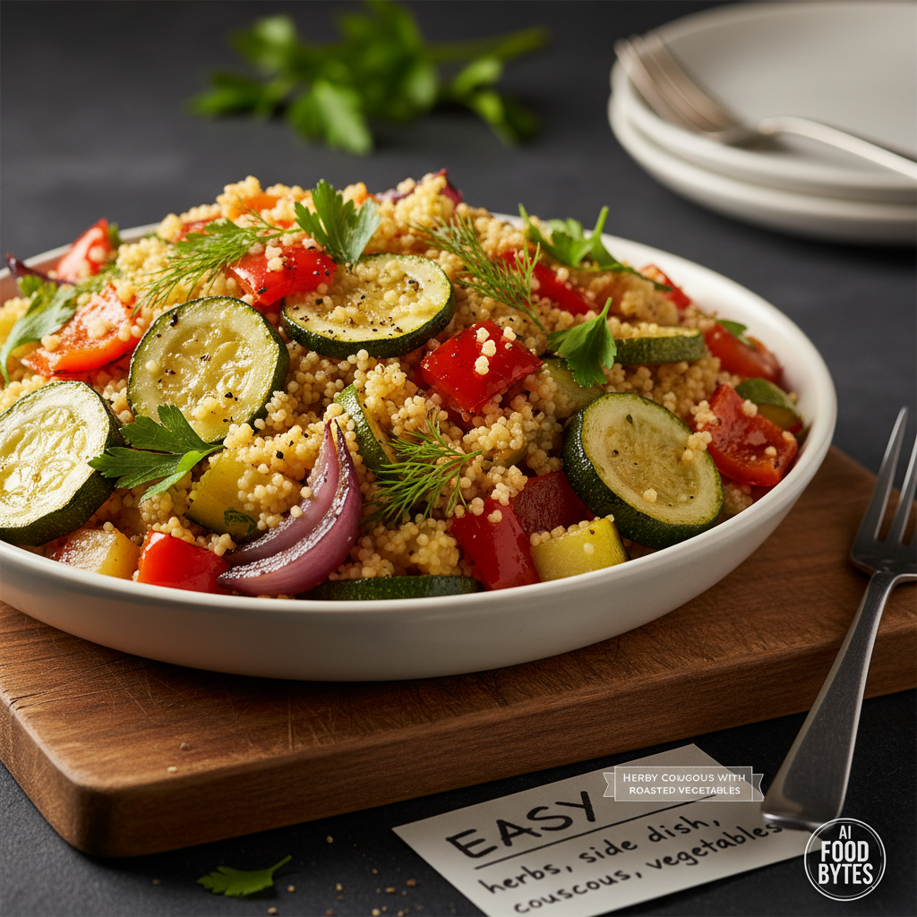 Herby Couscous with Roasted Vegetables gallery photo