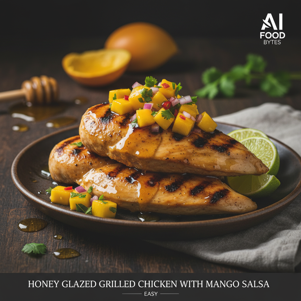Honey Glazed Grilled Chicken with Mango Salsa gallery photo
