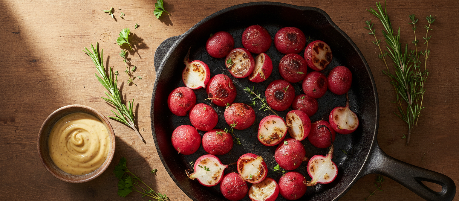 Honey Mustard Roasted Radishes gallery photo