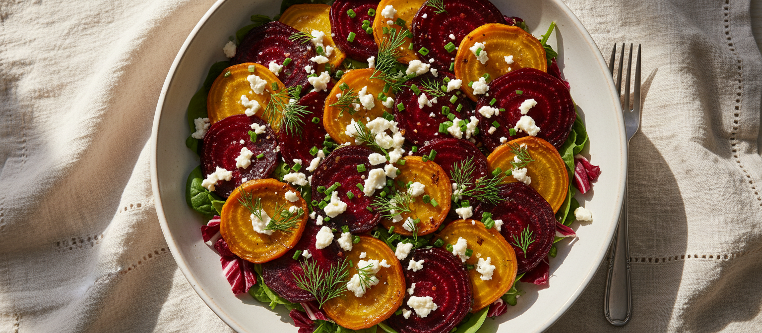 Honey Roasted Beet Salad with Goat Cheese gallery photo