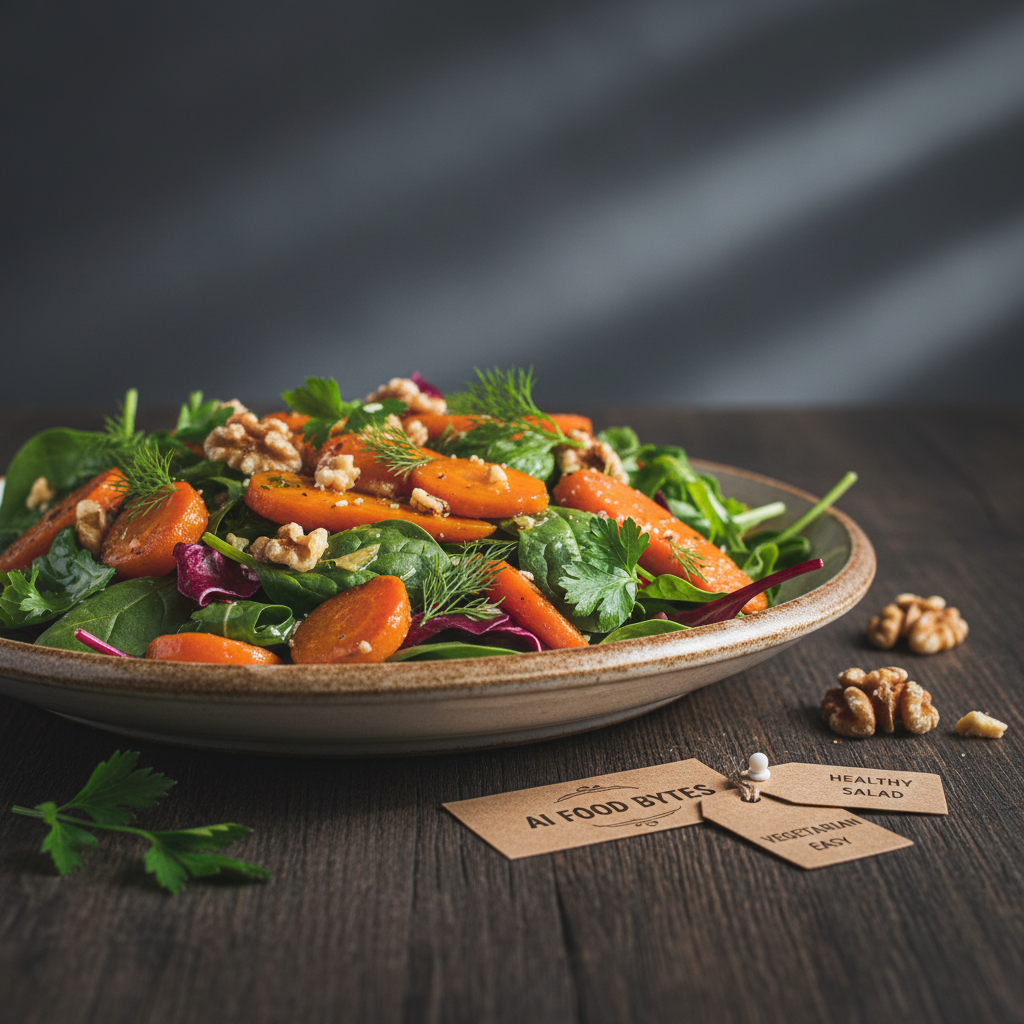 Honey Roasted Carrot and Walnut Salad gallery photo