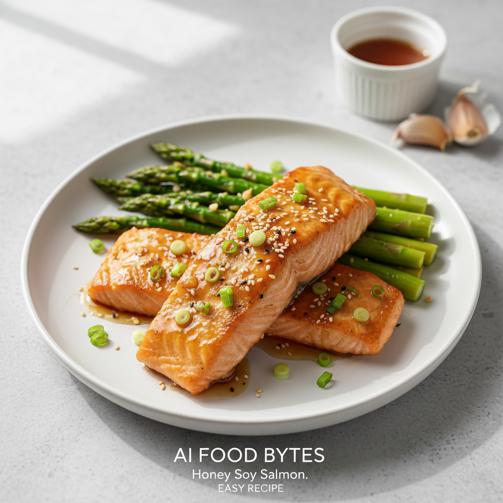Honey Soy Glazed Salmon with Asparagus gallery photo