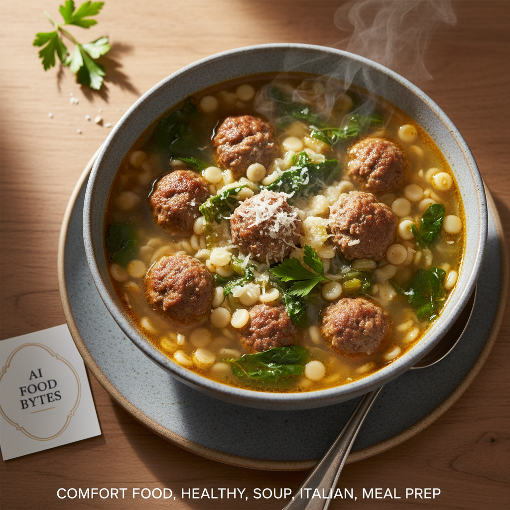 Italian Wedding Soup with Mini Meatballs gallery photo