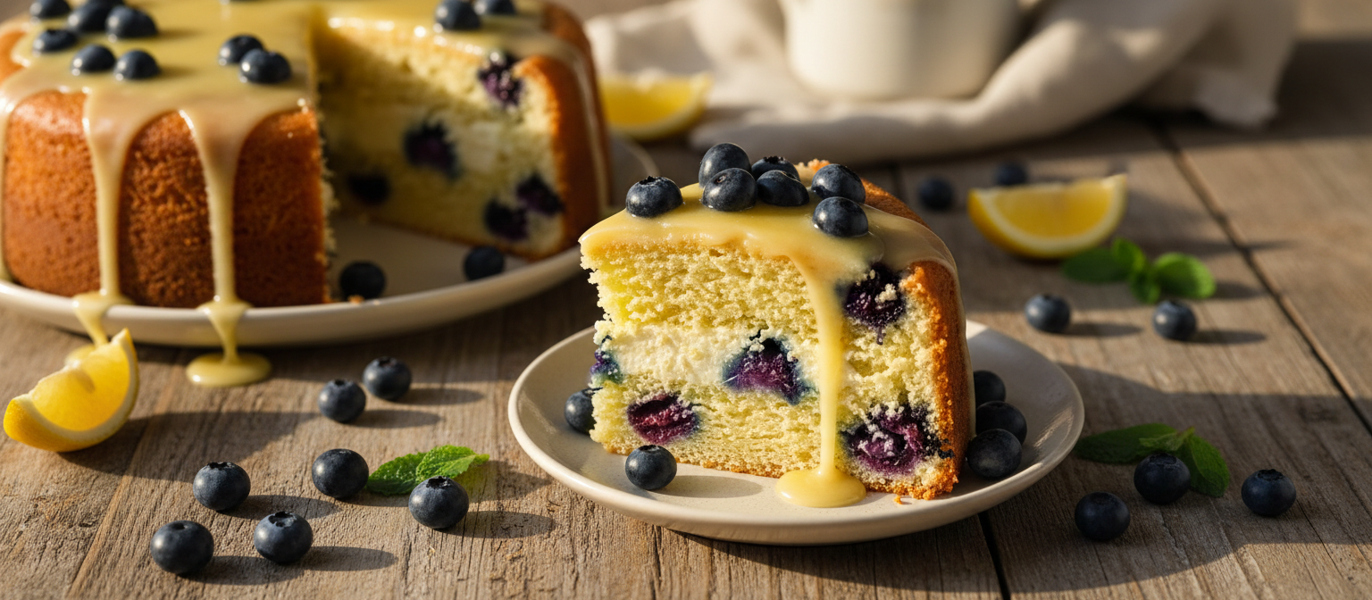 Lemon Blueberry Ricotta Cake gallery photo