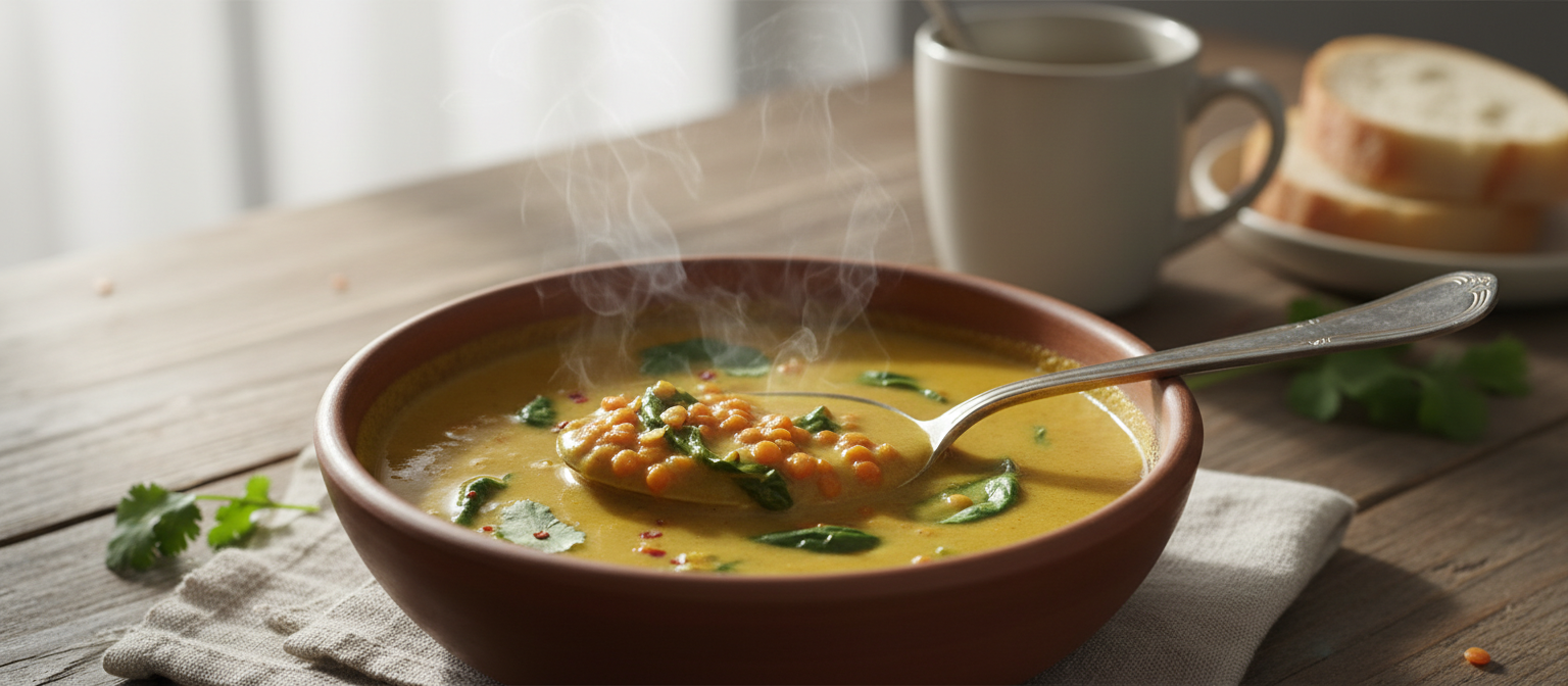Lentil and Spinach Coconut Curry Soup gallery photo