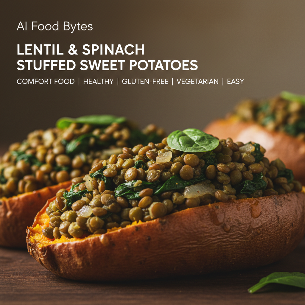 Lentil and Spinach Stuffed Sweet Potatoes gallery photo