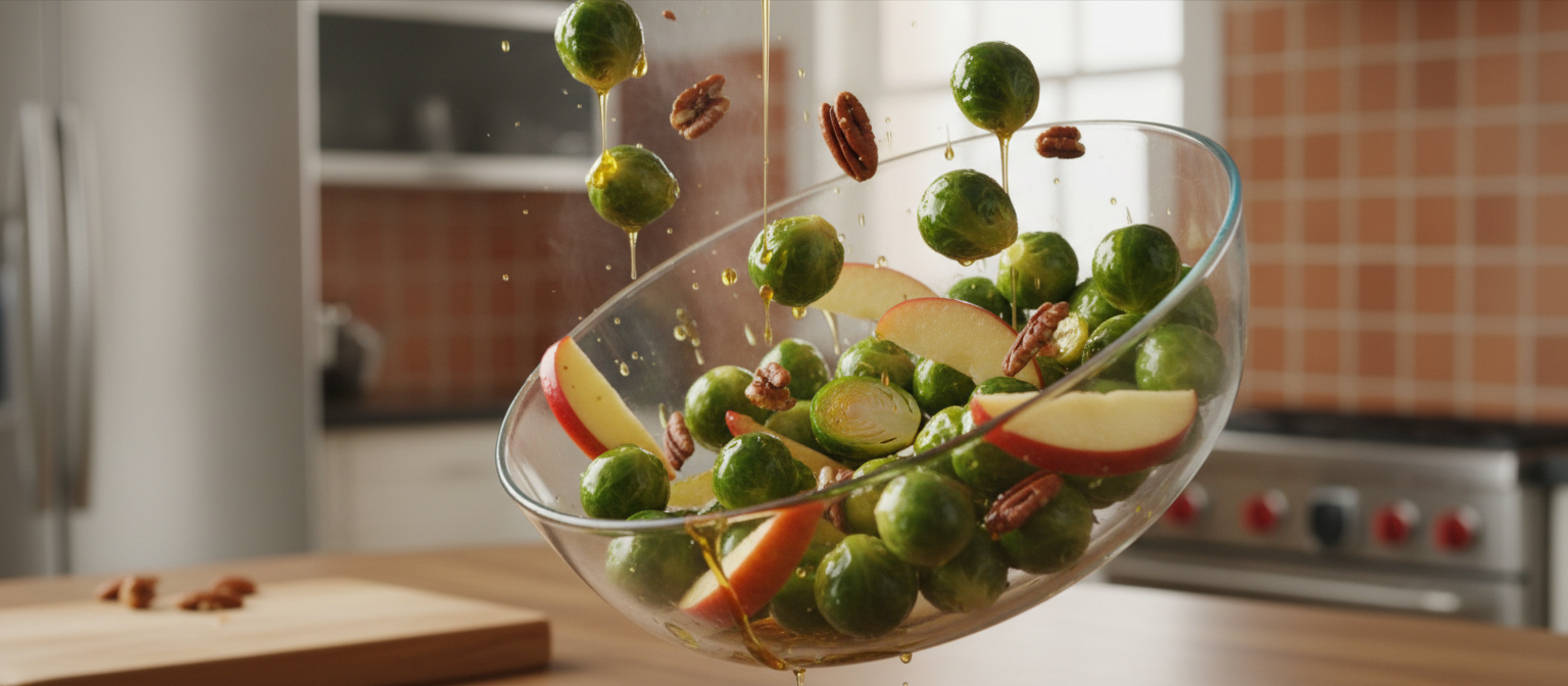 Maple Glazed Roasted Brussels Sprouts and Apples gallery photo