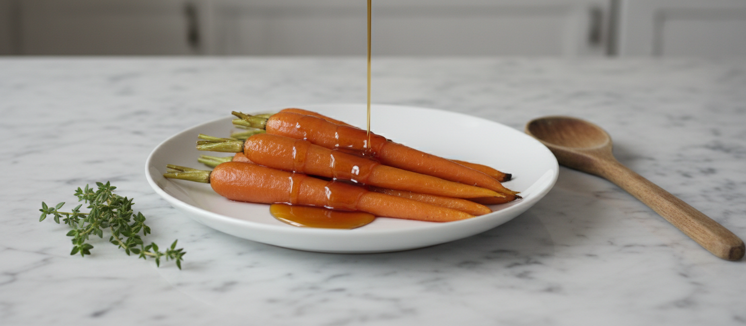 Maple Glazed Roasted Carrots with Thyme gallery photo