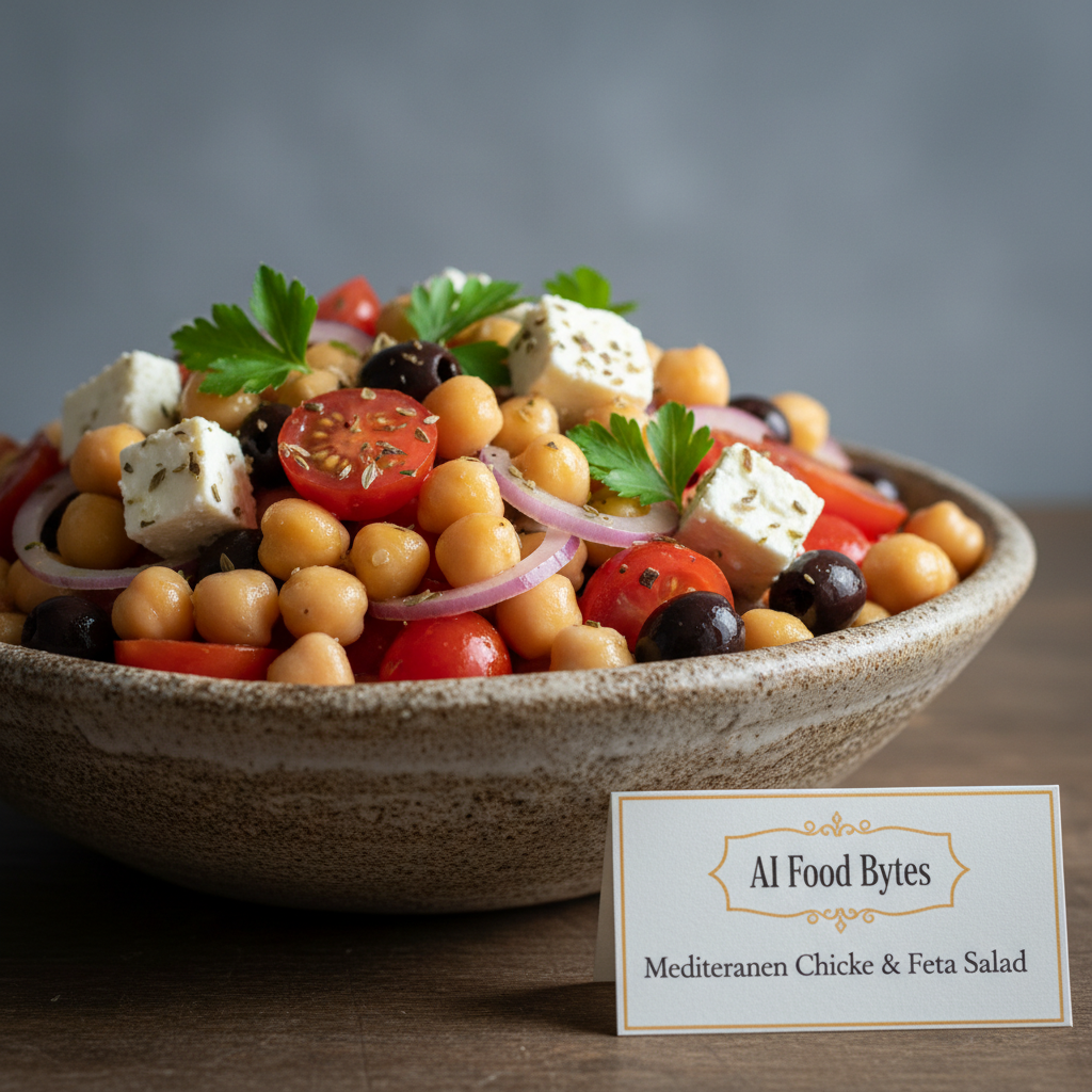 Mediterranean Chickpea and Feta Salad gallery photo