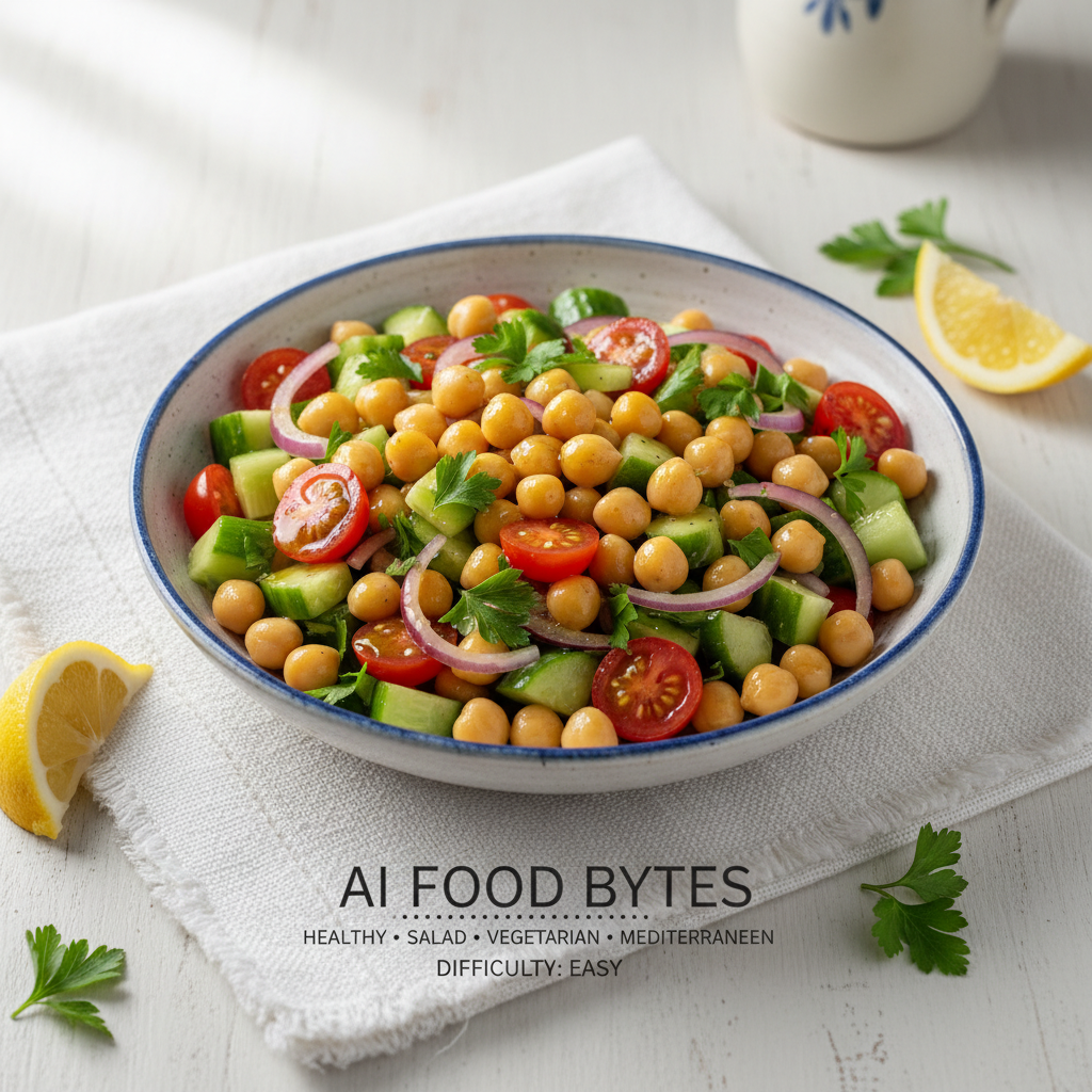 Mediterranean Chickpea Salad with Lemon Vinaigrette gallery photo