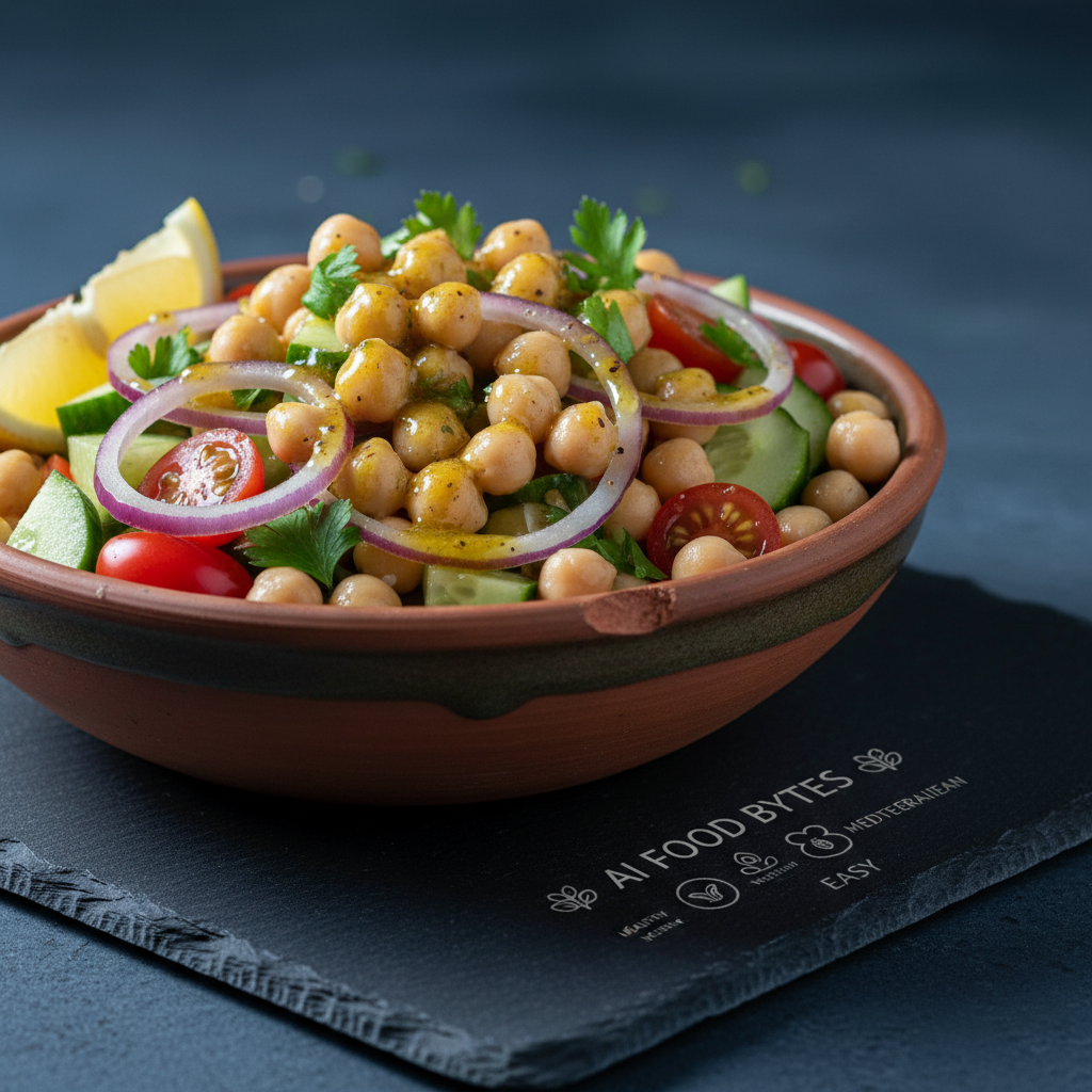 Mediterranean Chickpea Salad with Lemon Vinaigrette gallery photo