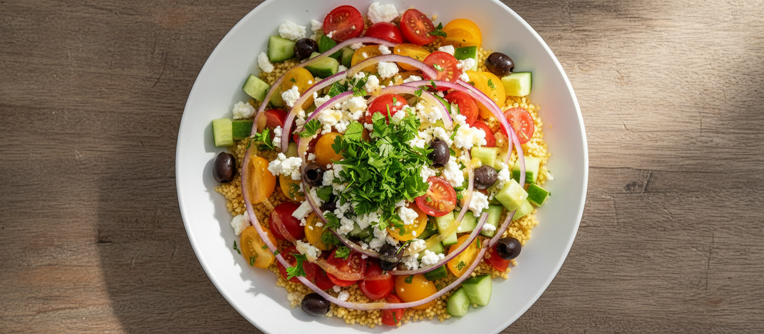 Mediterranean Couscous Salad with Lemon Dressing gallery photo