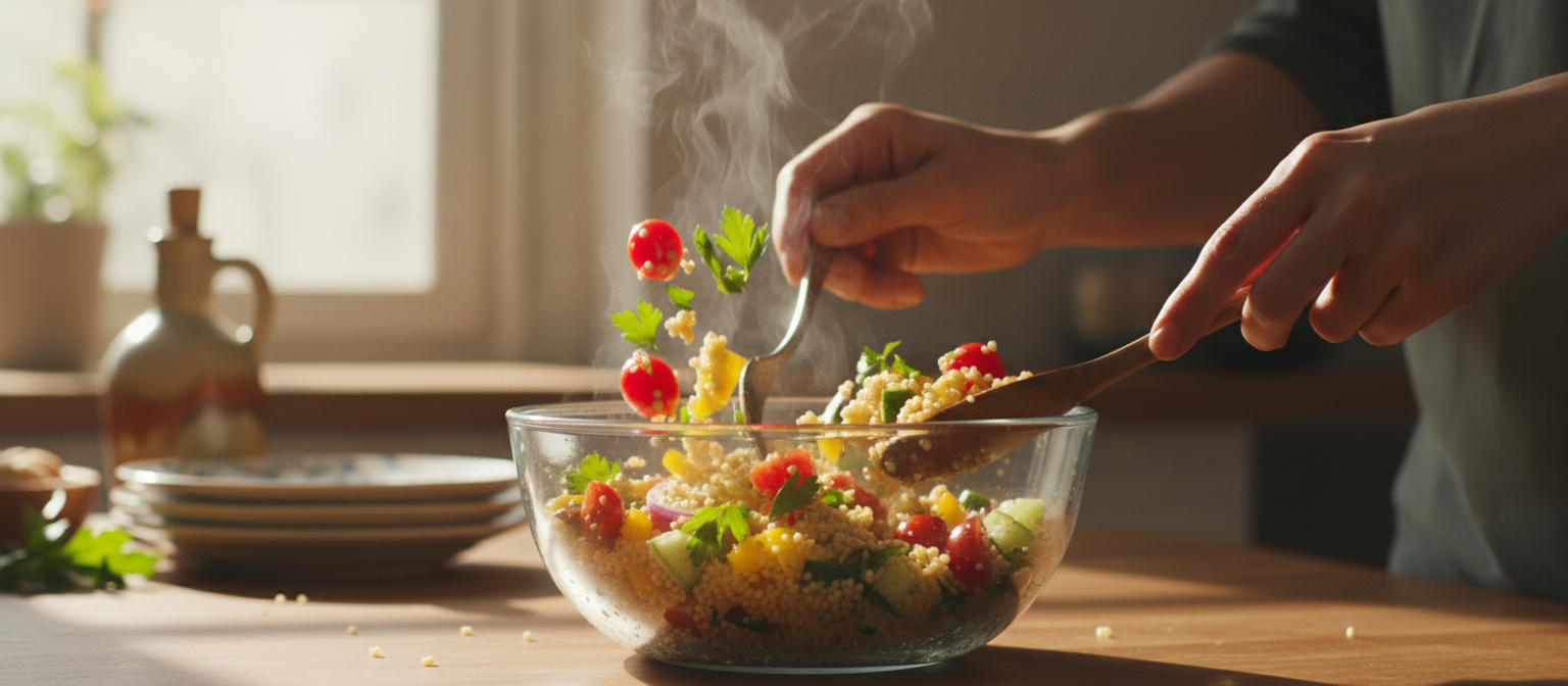 Mediterranean Couscous Salad with Lemon Dressing gallery photo