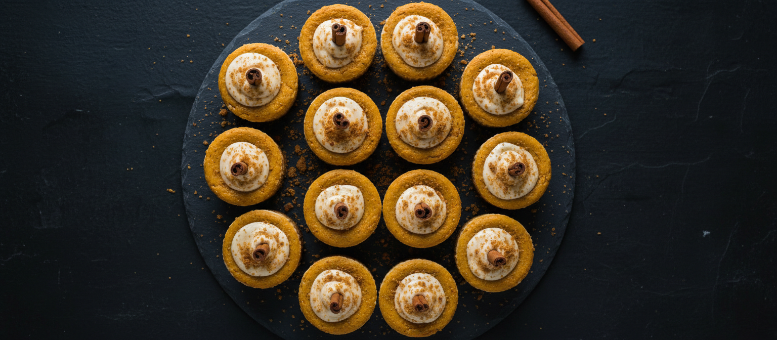 Mini Pumpkin Cheesecakes with Gingersnap Crust gallery photo