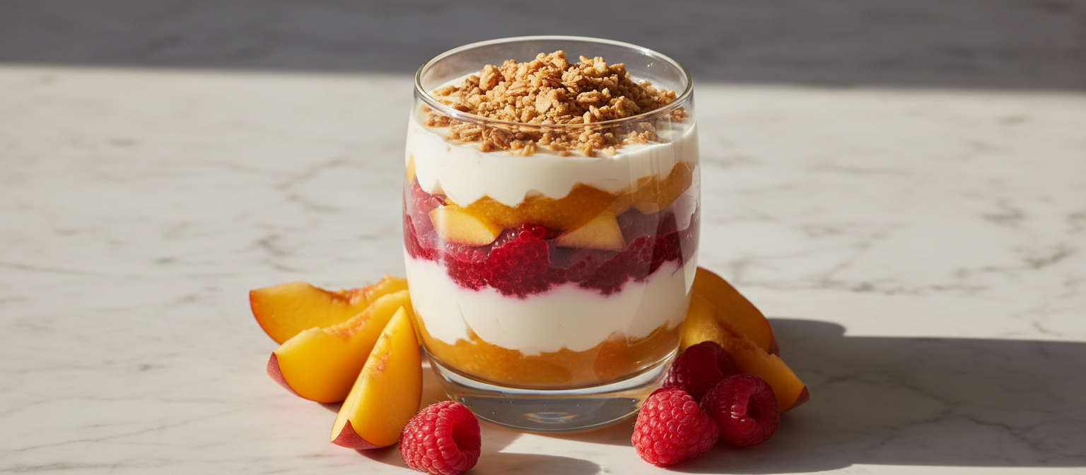 Peach Melba Parfait with Vanilla Yogurt gallery photo