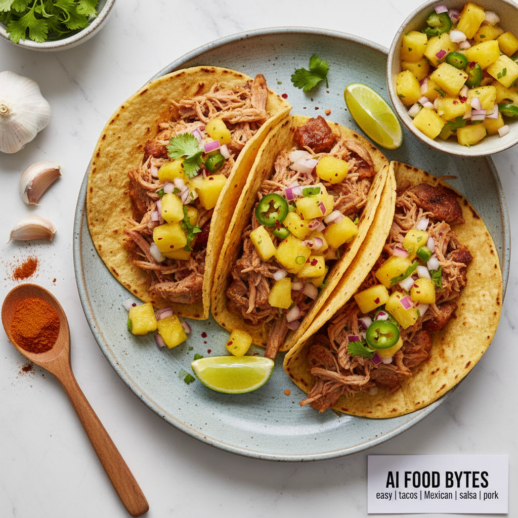 Pulled Pork Tacos with Pineapple Salsa gallery photo