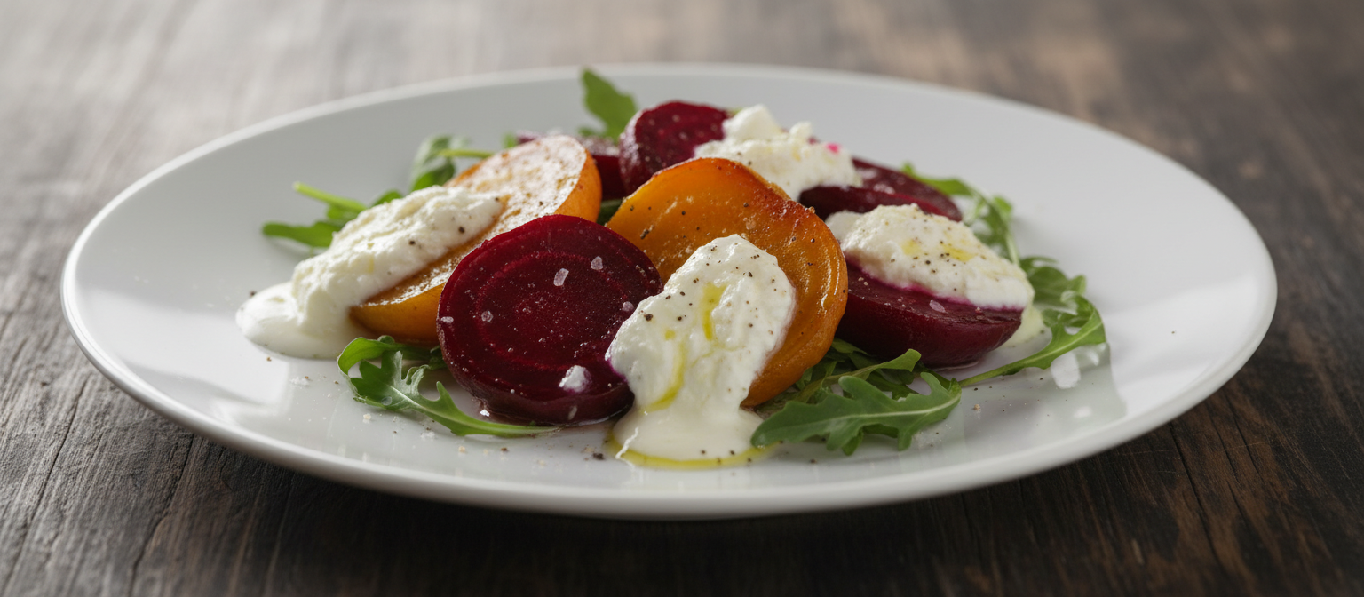 Roasted Beet and Arugula Salad with Goat Cheese gallery photo
