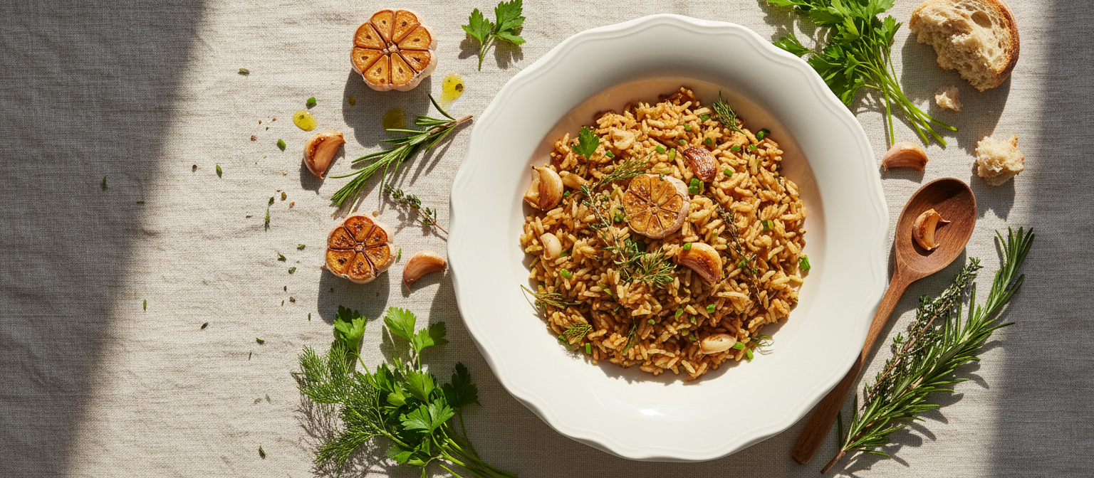 Roasted Garlic and Herb Rice Pilaf gallery photo