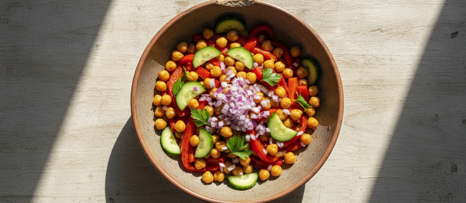 Roasted Red Pepper and Chickpea Salad gallery photo