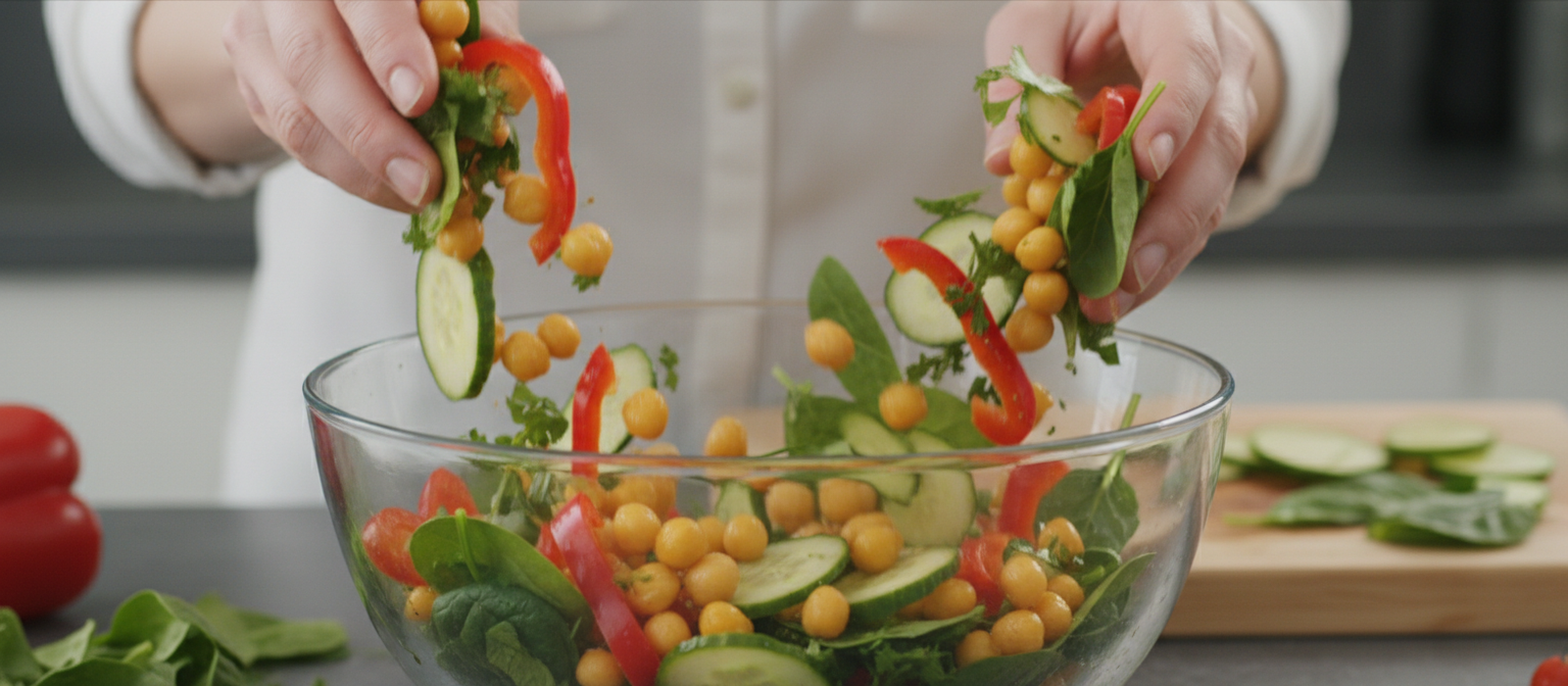 Roasted Red Pepper and Chickpea Salad gallery photo