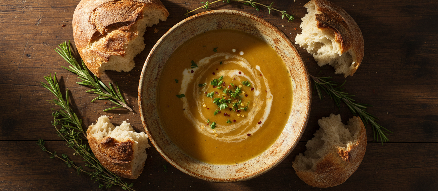 Roasted Red Pepper and Chickpea Soup gallery photo