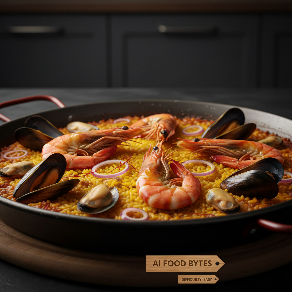 Saffron Infused Seafood Paella gallery photo