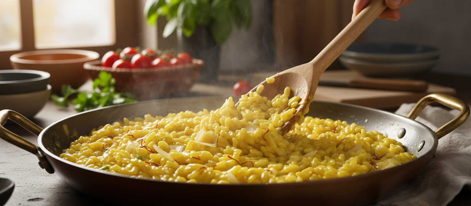 Saffron Infused Vegetable Risotto gallery photo