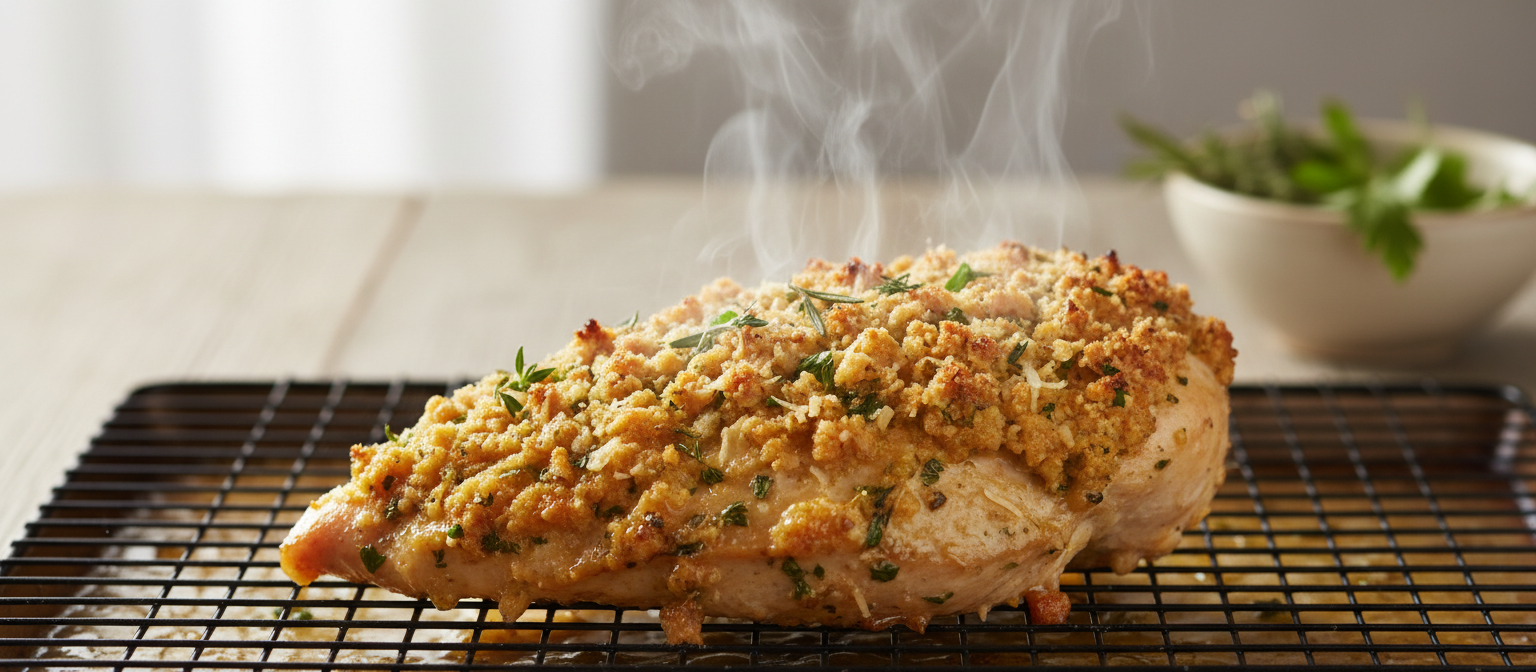 Savory Herb and Parmesan Crusted Chicken Breast gallery photo