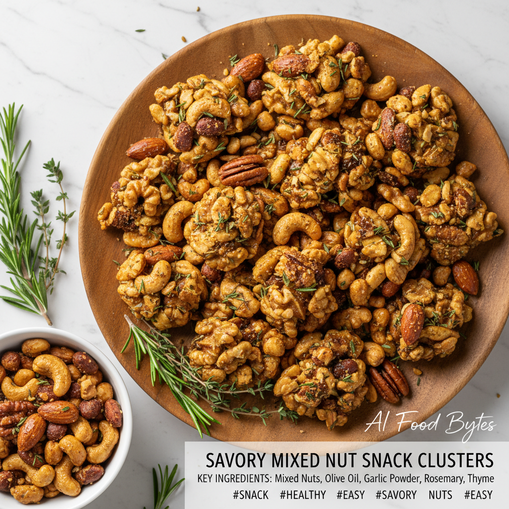 Savory Mixed Nut Snack Clusters gallery photo