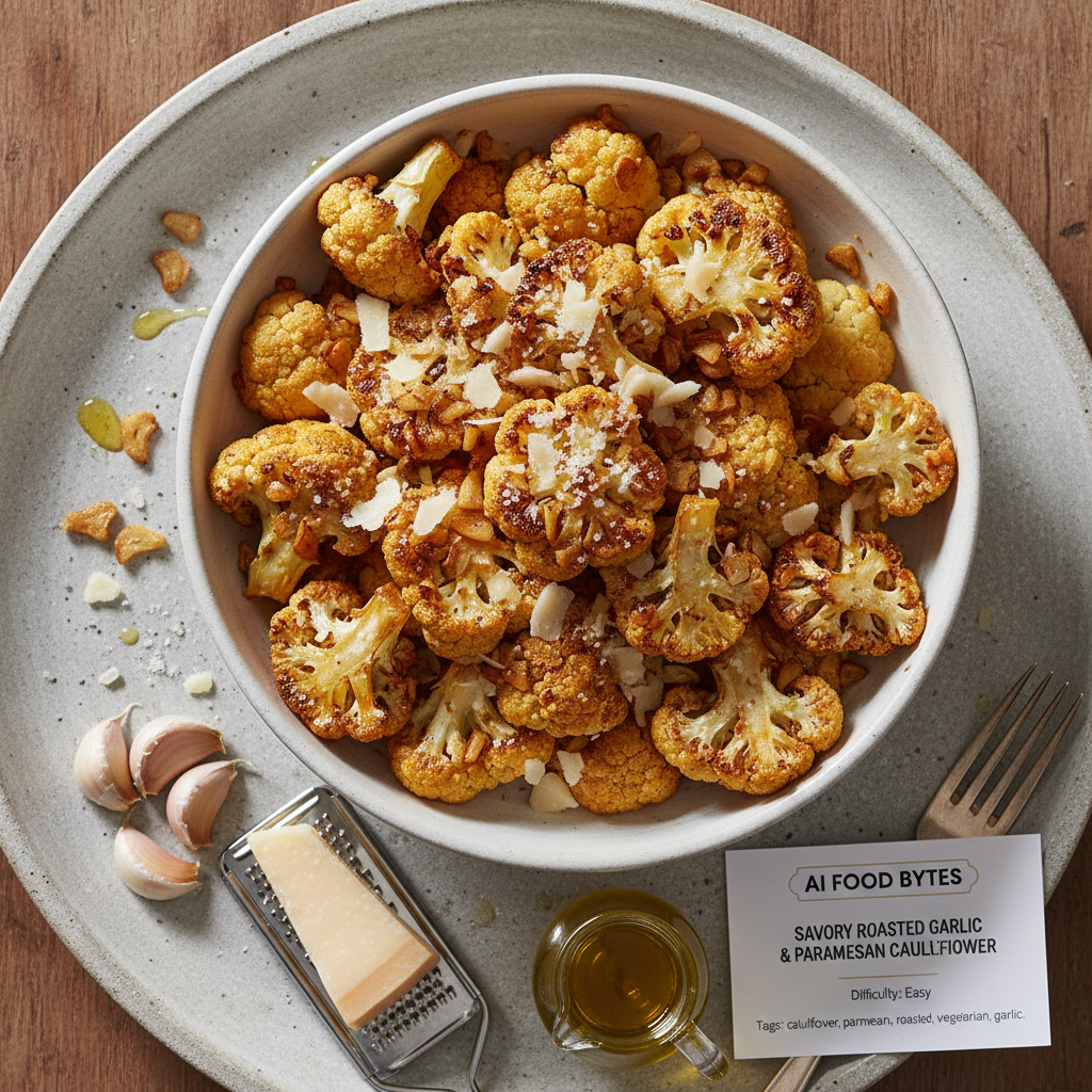 Savory Roasted Garlic and Parmesan Cauliflower gallery photo