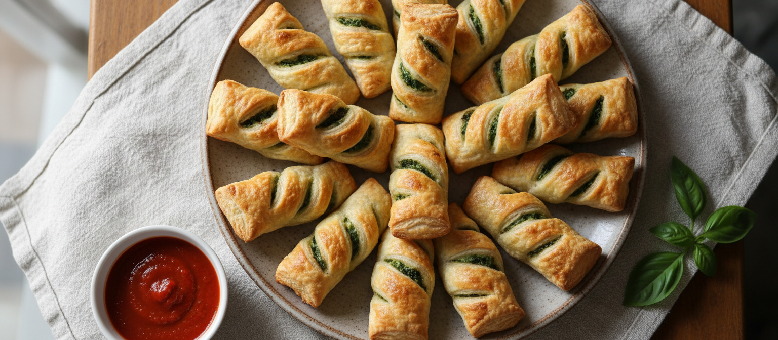 Savory Spinach and Cheese Stuffed Puff Pastry gallery photo