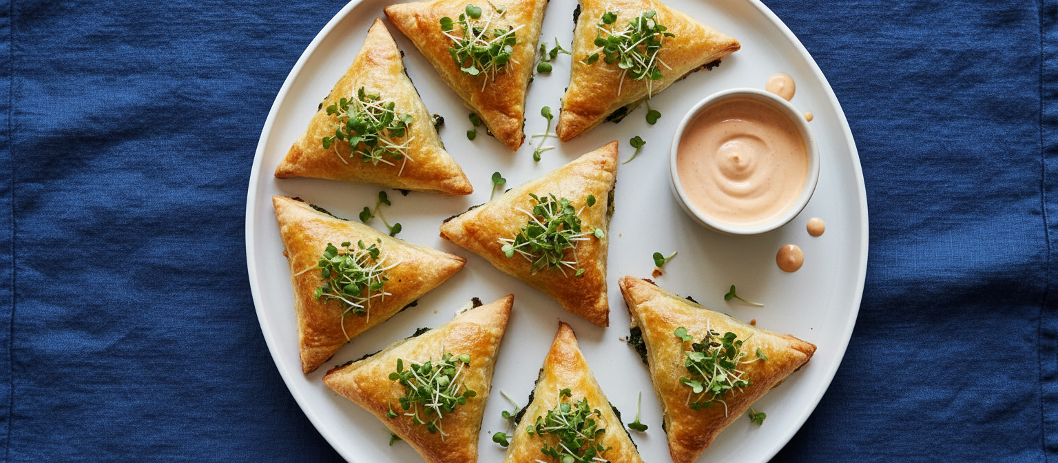 Savory Spinach and Feta Stuffed Pastry Bites gallery photo