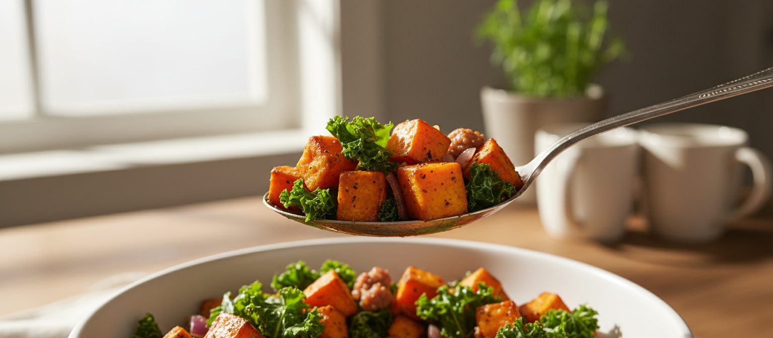 Savory Sweet Potato and Kale Hash gallery photo