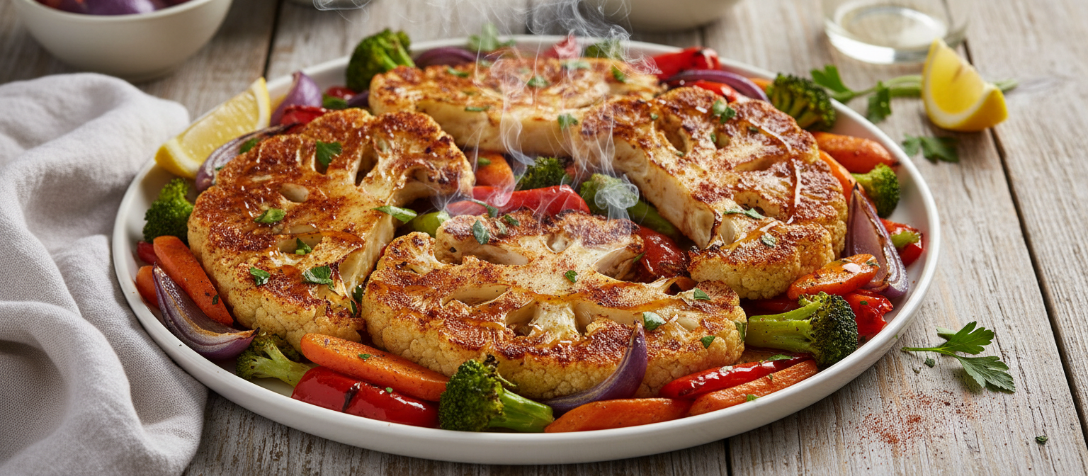 Smoky Paprika Roasted Cauliflower Steaks gallery photo